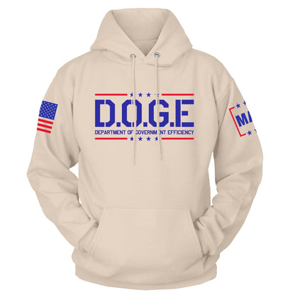 Natural / S D.O.G.E Department Of Government Efficiency Hoodie | Fall Edition maga trump