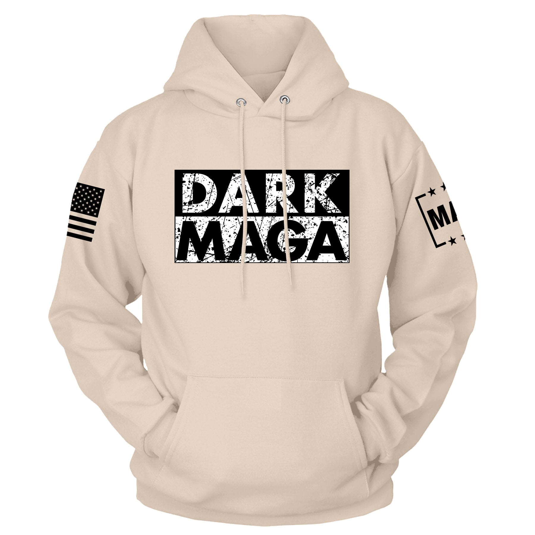 Natural / S Dark MAGA Hoodie | Fall Edition maga trump