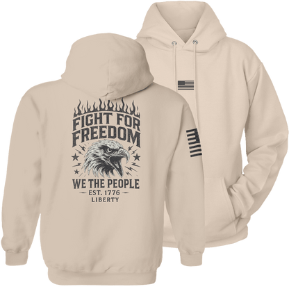 Natural / S Fight for Freedom Hoodie | Fall Edition maga trump