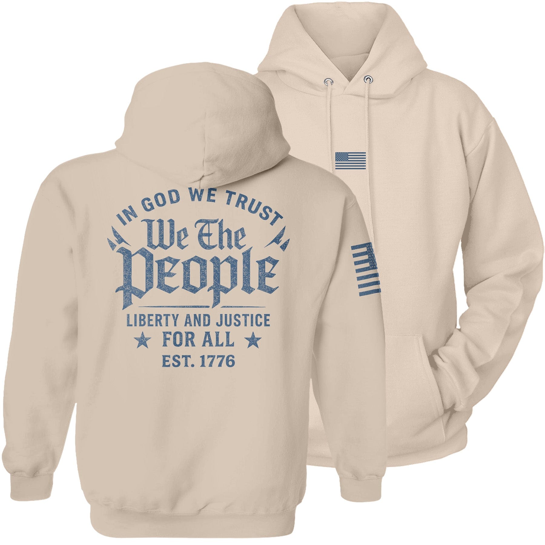 Natural / S We The People Hoodie maga trump