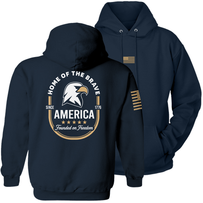 Navy / S America Founded on Freedom Hoodie maga trump