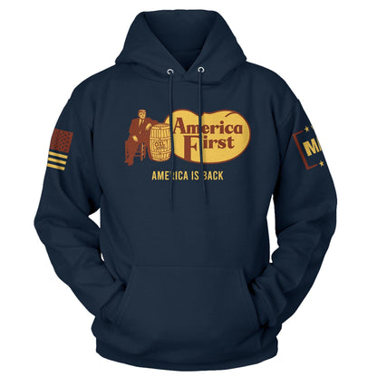 Navy / S America is Back Hoodie maga trump