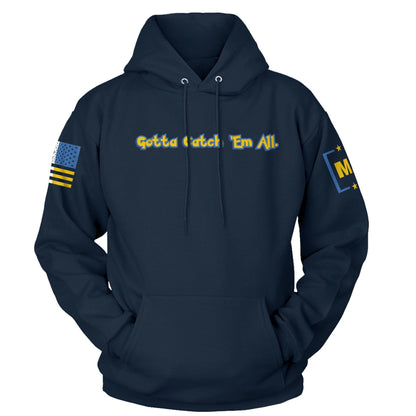 Navy / S Gotta Catch 'Em All Hoodie maga trump
