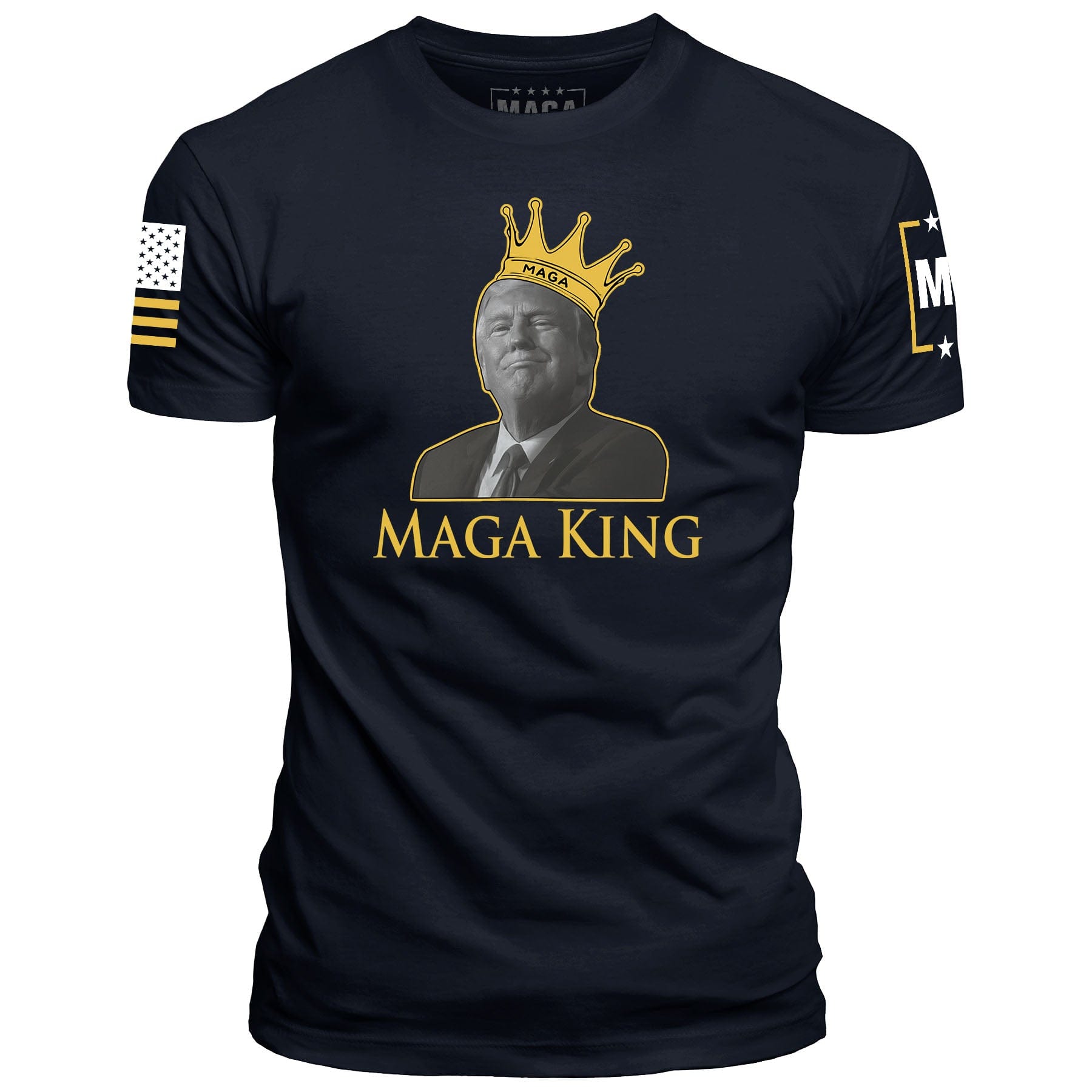 Navy / S MAGA King Front Print maga trump