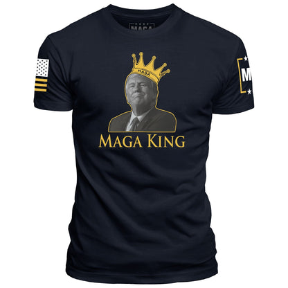 Navy / S MAGA King Front Print maga trump