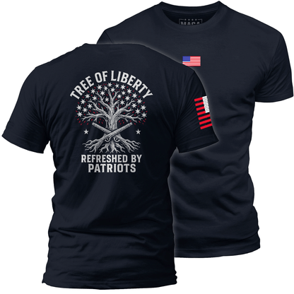 Navy / S Tree of Liberty maga trump