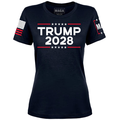 Navy / S Trump 2028 Ladies Tee maga trump