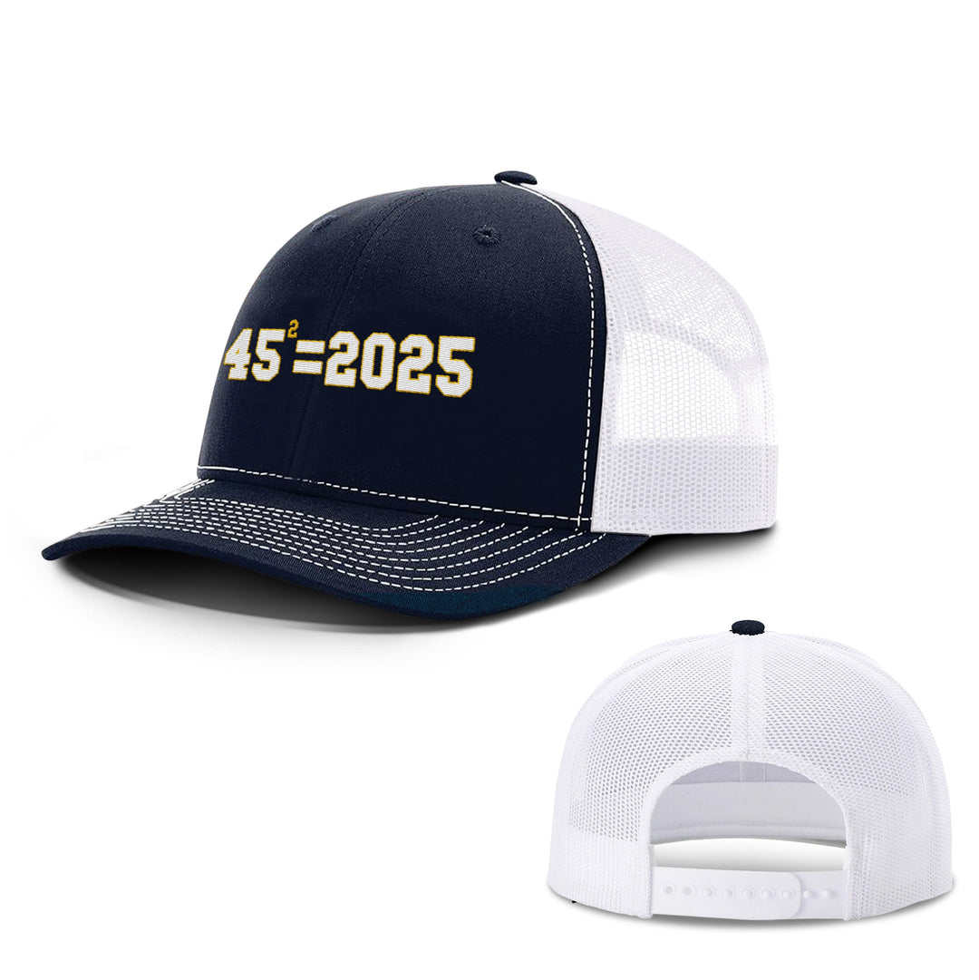 Navy/ White / OS 45 Squared Trucker Hat maga trump