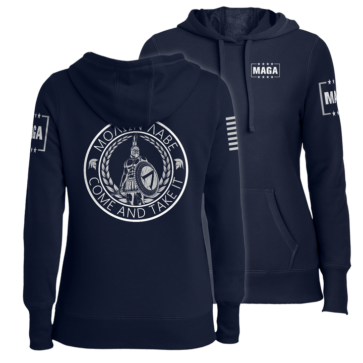 Navy / XS Come and Take it Ladies Hoodie maga trump