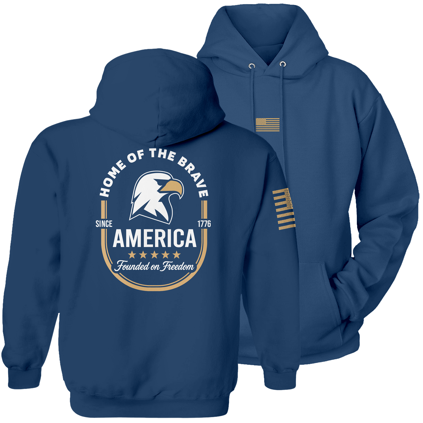 Neptune / S America Founded on Freedom Hoodie | Fall Edition maga trump