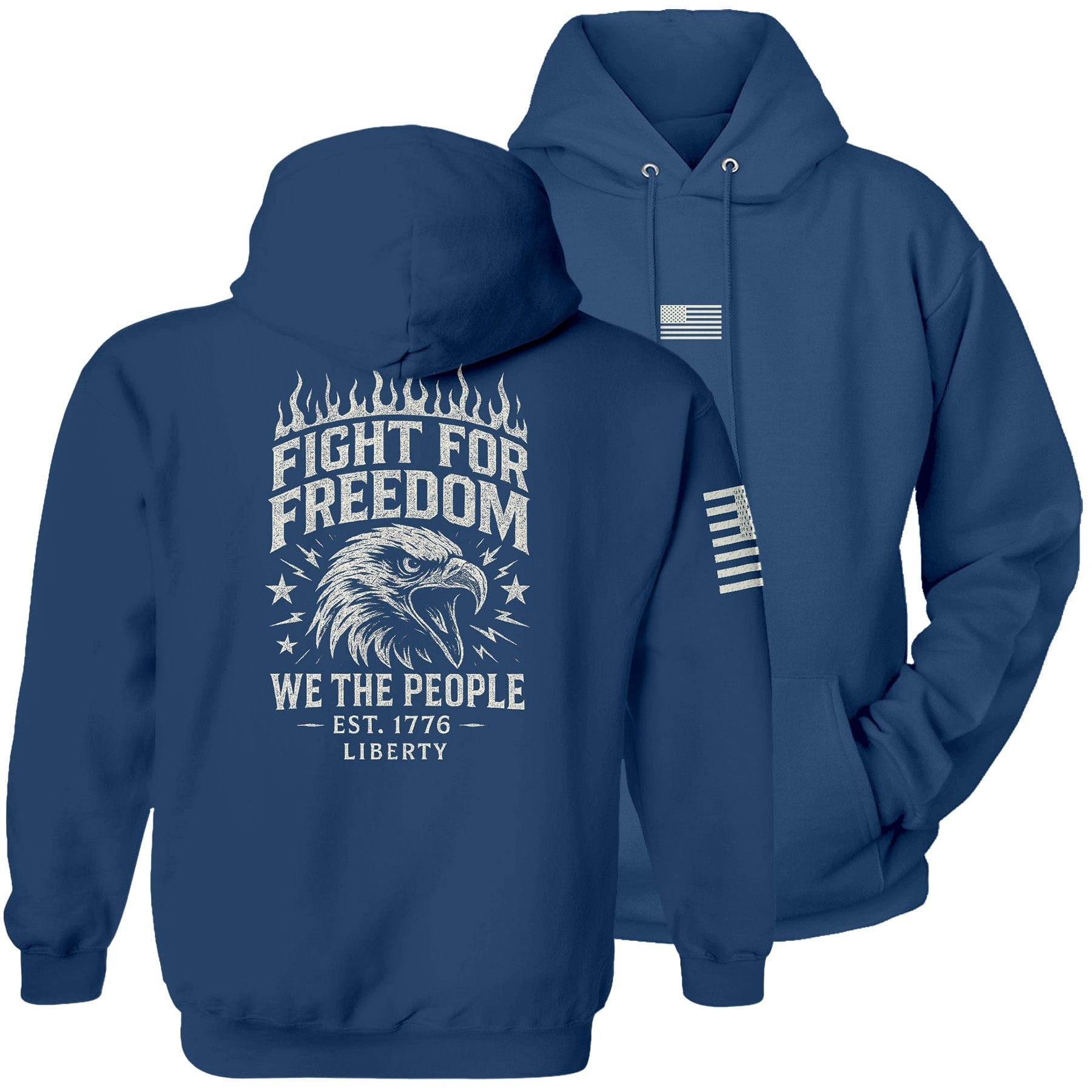 Neptune / S Fight for Freedom Hoodie maga trump