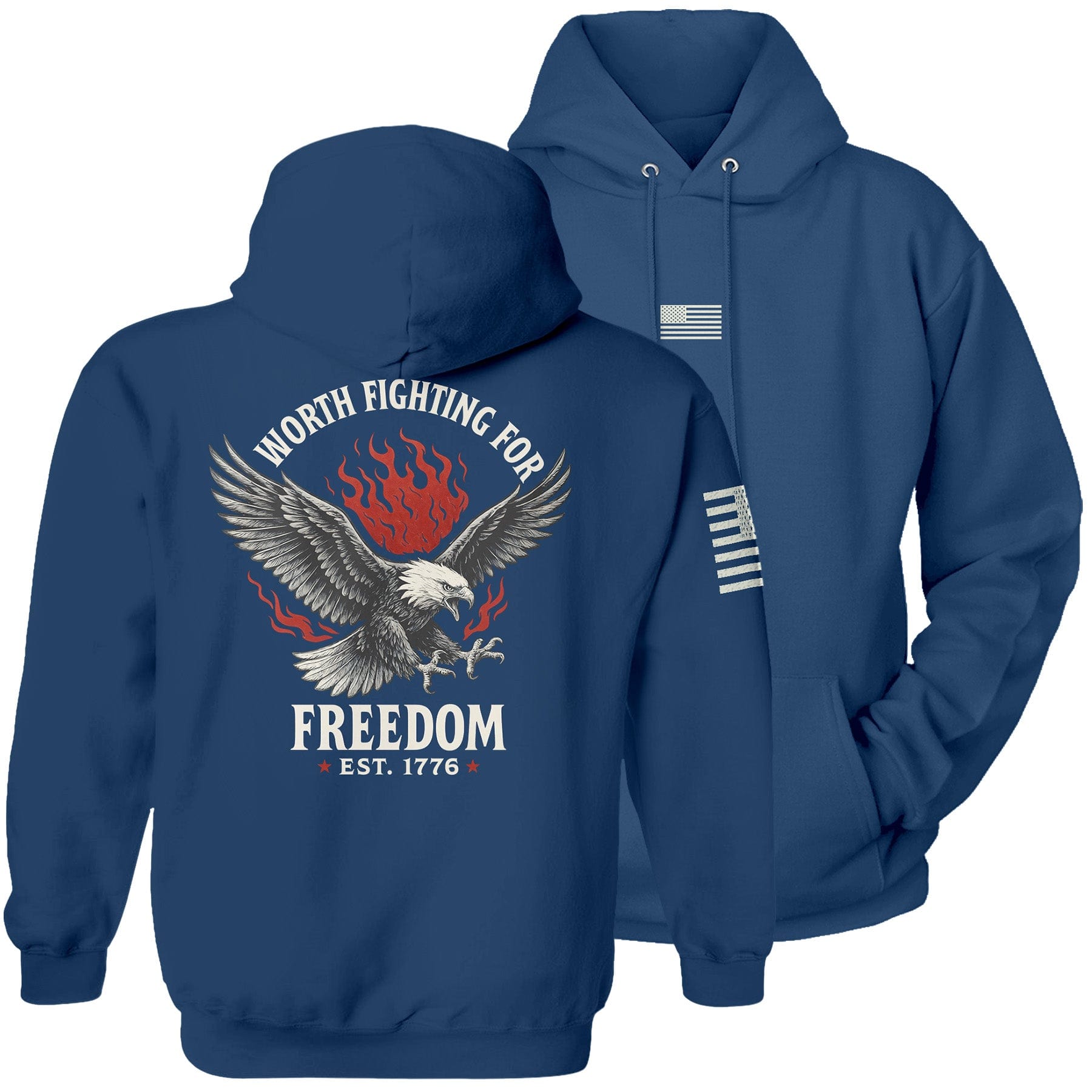 Neptune / S Freedom is Worth Fighting For Hoodie maga trump