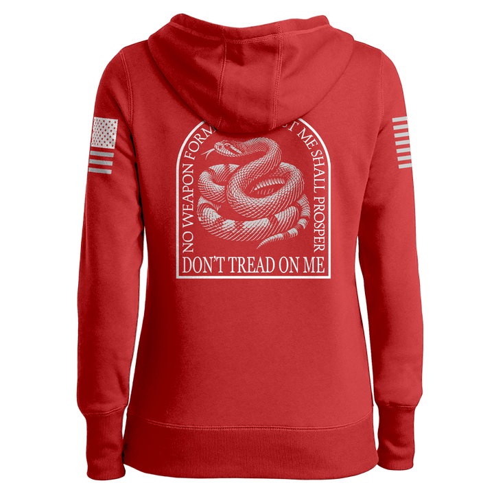 No Weapon Formed Against Me - Don't Tread On Me Ladies Hoodie maga trump