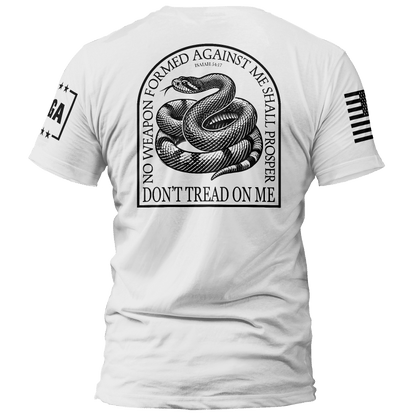 No Weapon Formed Against Me - Don't Tread On Me maga trump