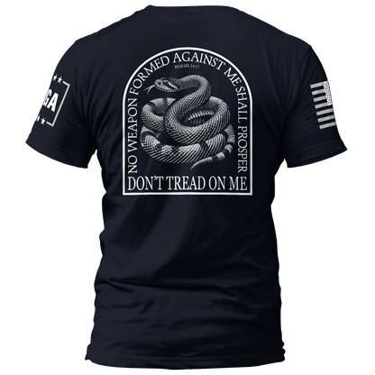 No Weapon Formed Against Me - Don't Tread On Me maga trump