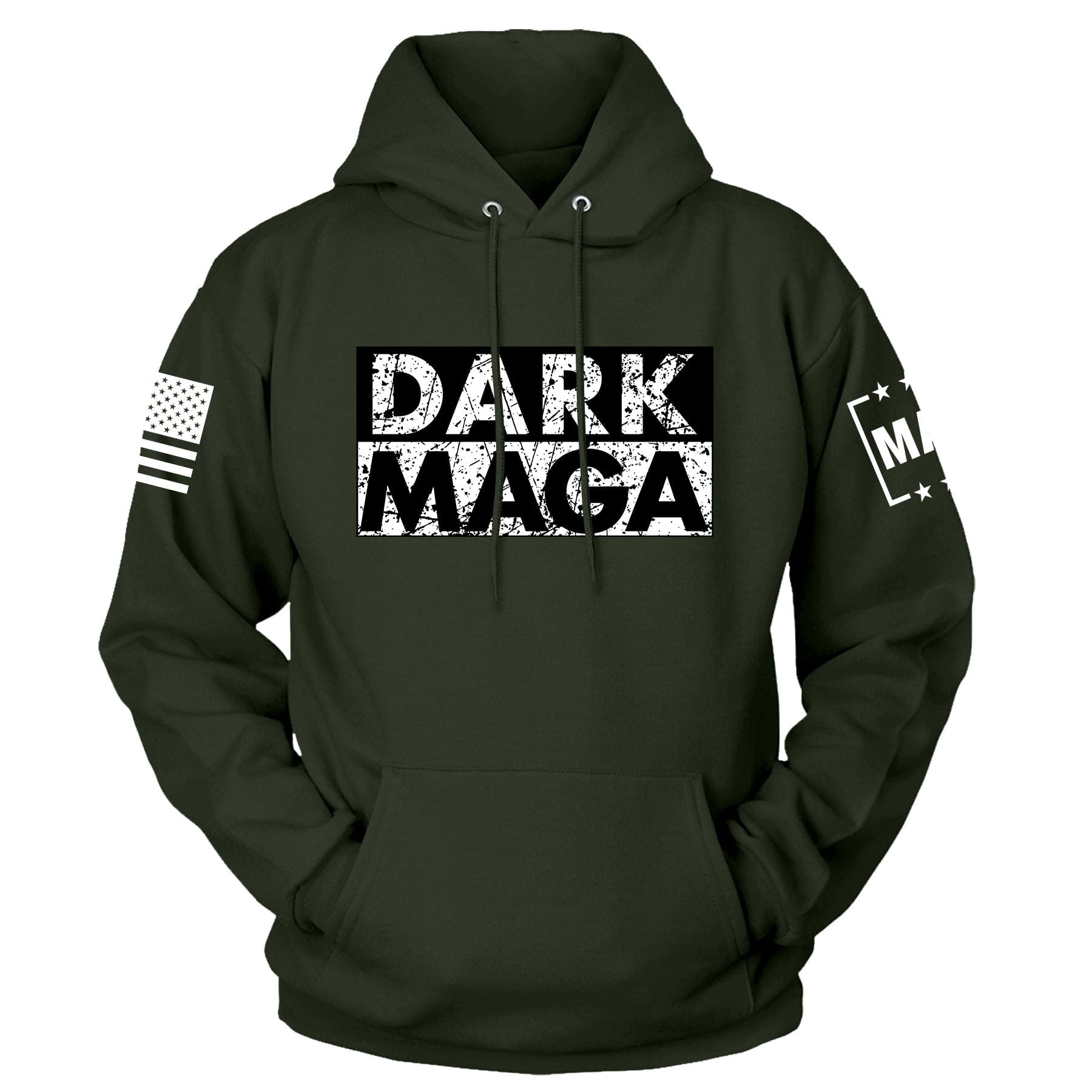 Olive / S Dark MAGA Hoodie | Fall Edition maga trump