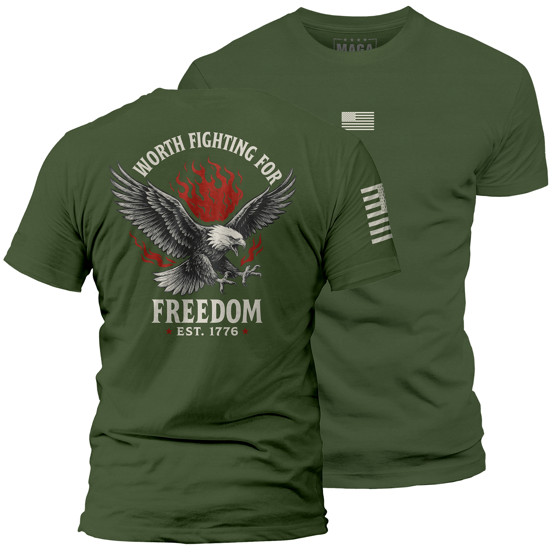 Olive / S Freedom is Worth Fighting For | Fall Edition maga trump