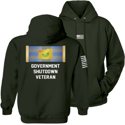 Olive / S Government Shutdown Veteran Hoodie | Fall Edition maga trump