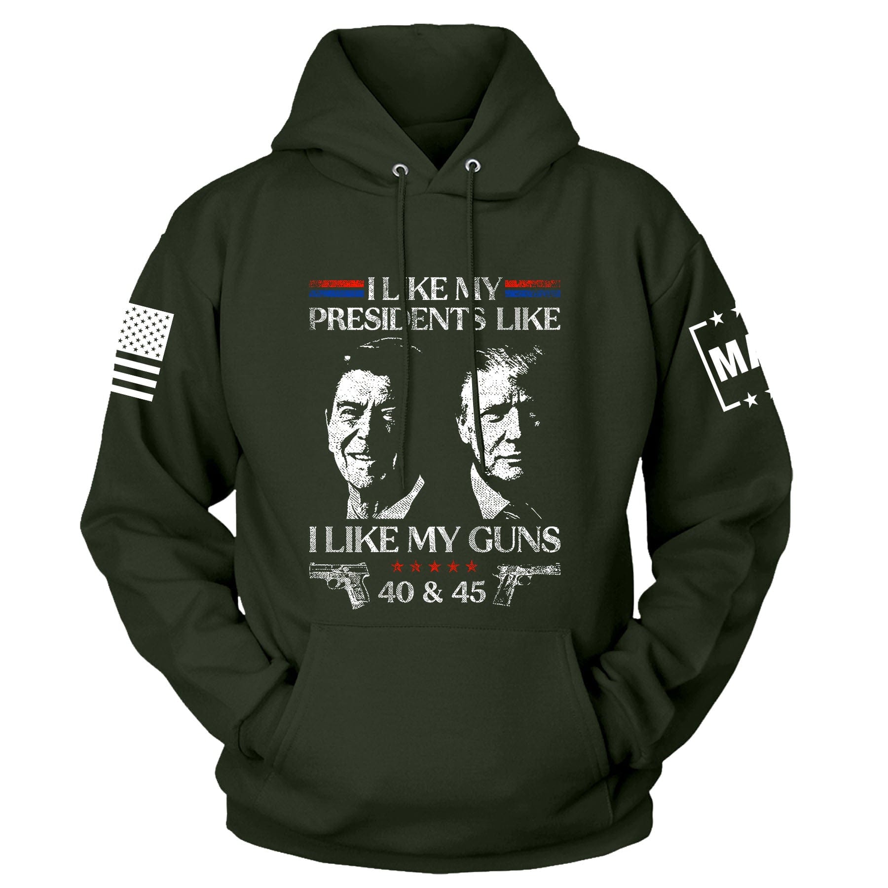 Olive / S I Like My Presidents Hoodie | Fall Edition maga trump