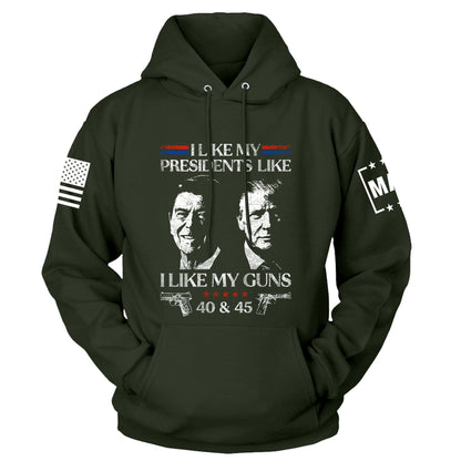 Olive / S I Like My Presidents Hoodie | Fall Edition maga trump