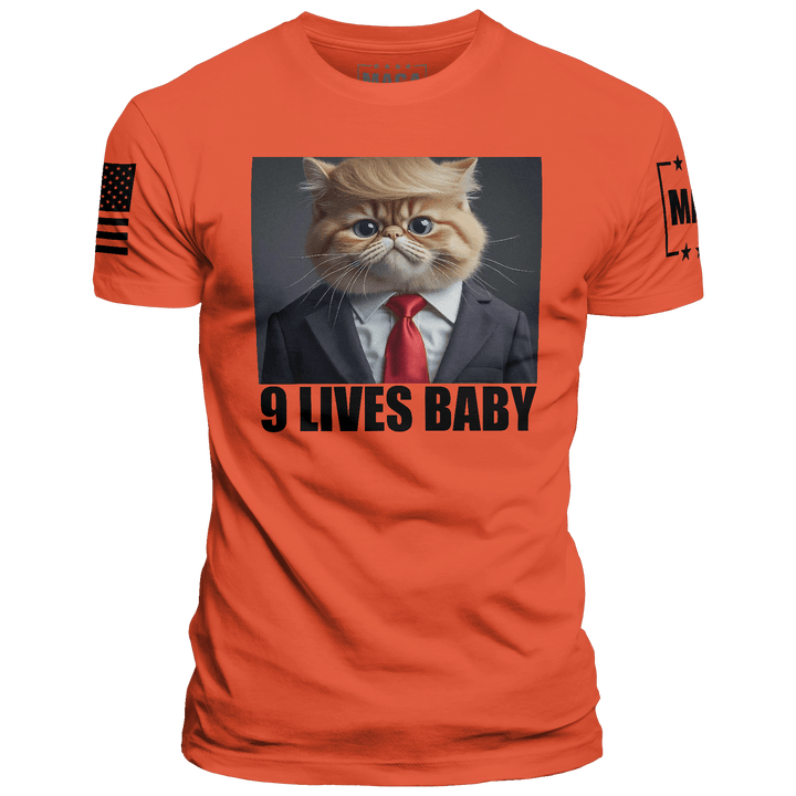 Orange / XS 9 Lives Baby maga trump