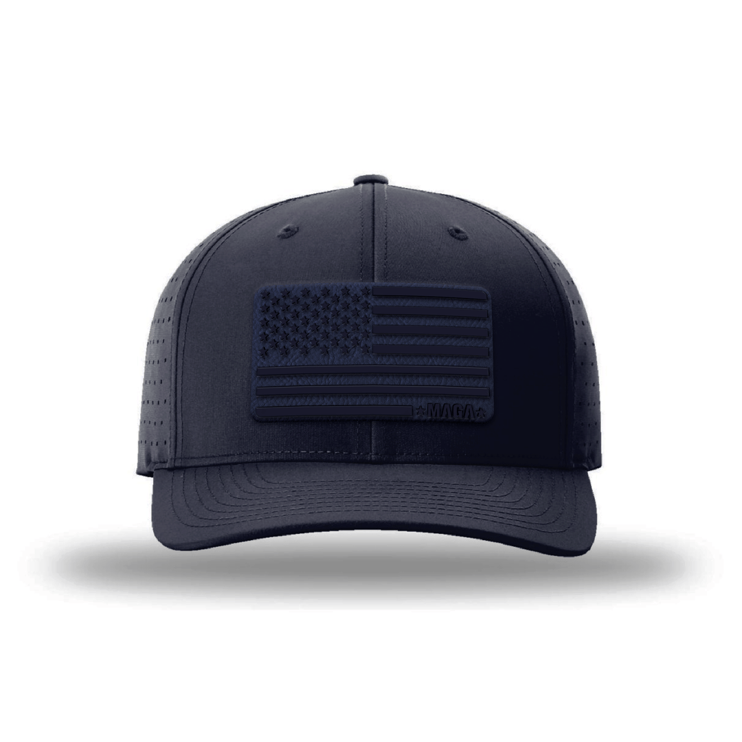 Performance Hat / Navy / M/L Maga Flag Patch Performance Hat maga trump