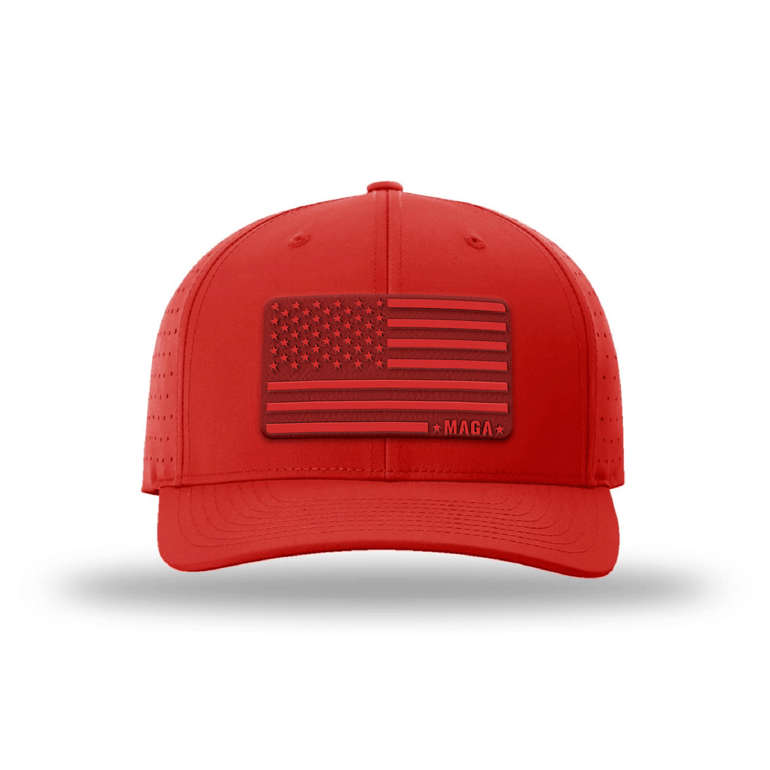 Performance Hat / Red / M/L Maga Flag Patch Performance Hat maga trump