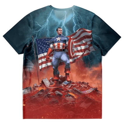 Pete Hegseth Captain America All Over Print Shirt maga trump