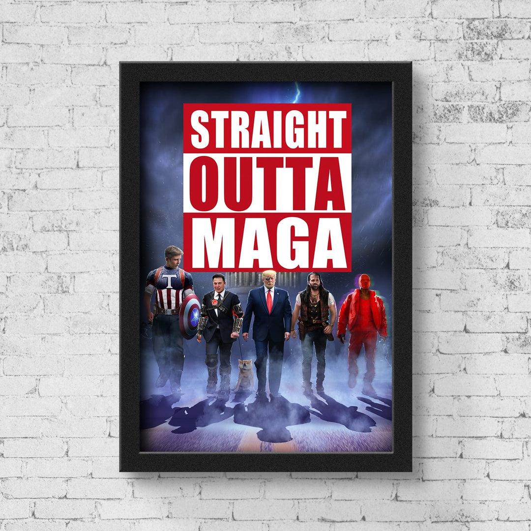 Poster: 12" x 18" / Gloss Straight Outta MAGA Poster maga trump