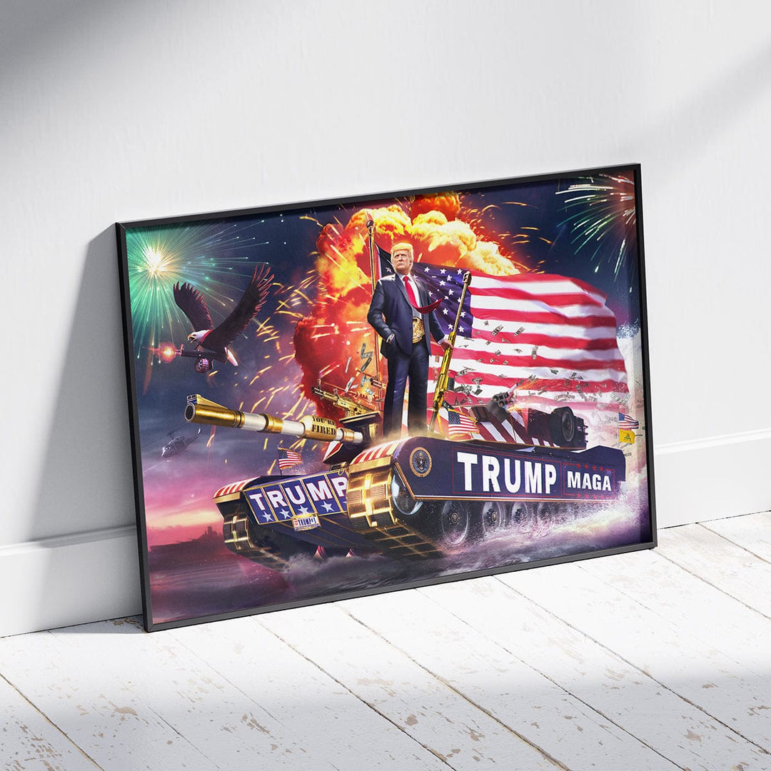 Poster: 16" x 20" / Gloss Trump Tank 2016 (Re-mastered) Poster maga trump