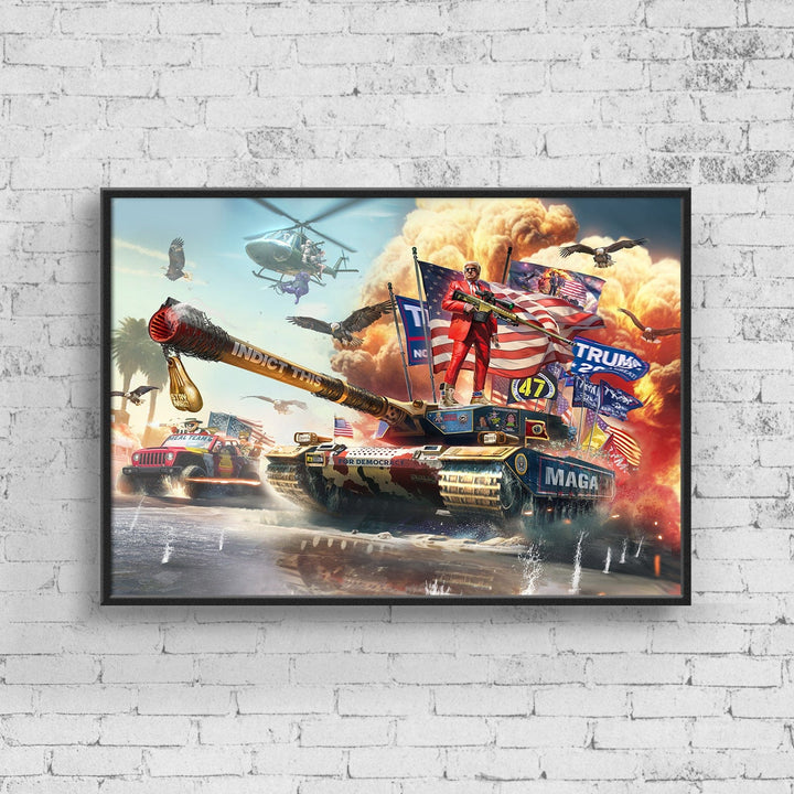 Poster: 16" x 20" / Gloss Trump Tank 2024 "INDICT THIS" Poster maga trump