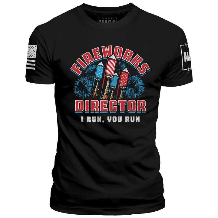 Premium Soft Shirt / Black / XS Fireworks Director maga trump