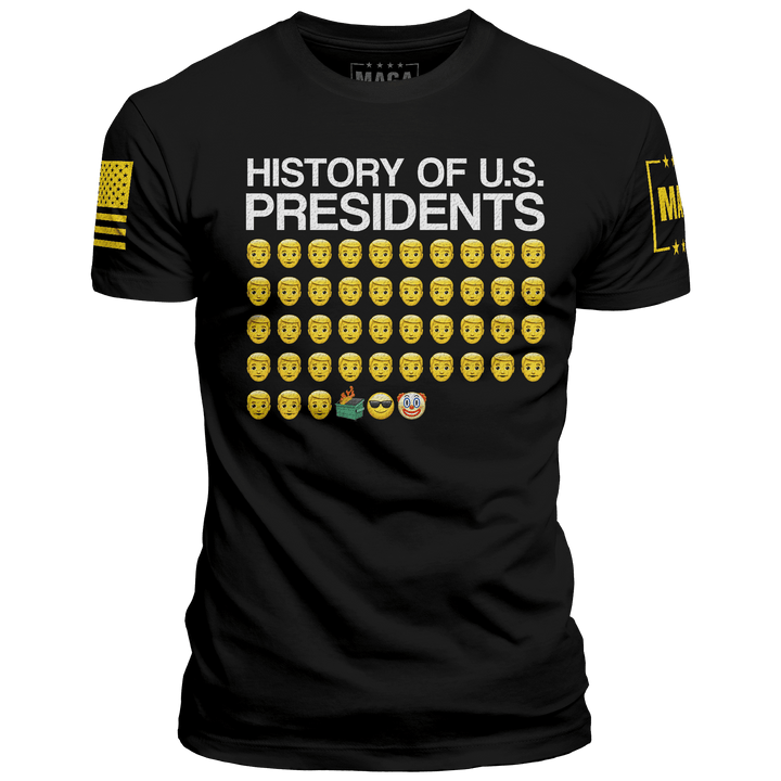 Premium Soft Shirt / Black / XS History of US Presidents maga trump