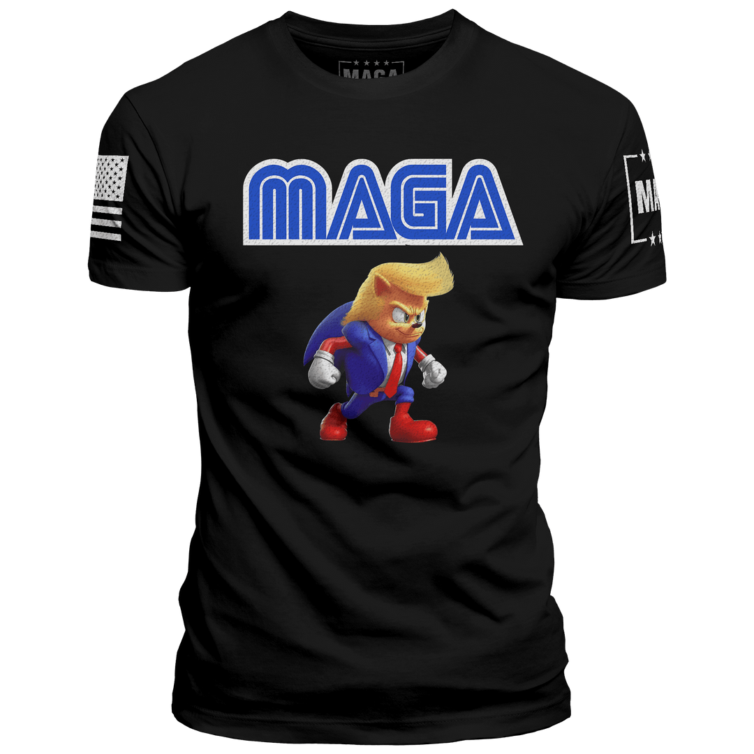 Premium Soft Shirt / Black / XS MAGA the Hedgehog maga trump
