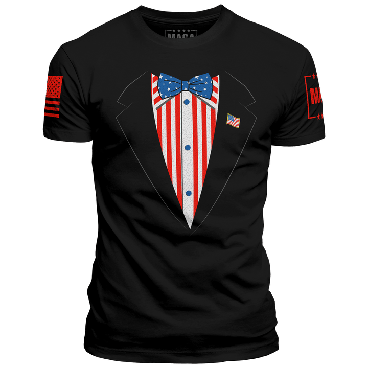 Premium Soft Shirt / Black / XS Merican Tuxedo maga trump