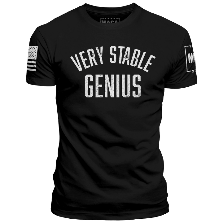 Premium Soft Shirt / Black / XS Stable Genius maga trump