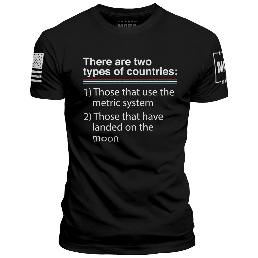 Premium Soft Shirt / Black / XS Two Types of Countries maga trump