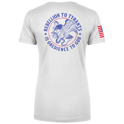 Rebellion to Tyrants Ladies Tee maga trump