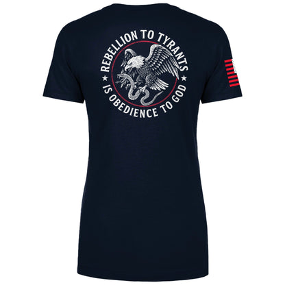 Rebellion to Tyrants Ladies Tee maga trump