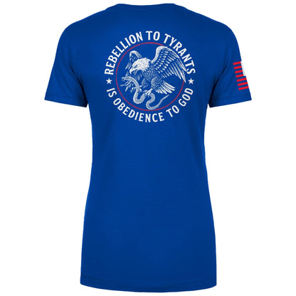 Rebellion to Tyrants Ladies Tee maga trump