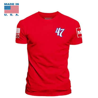 Red / S 47 Made in the USA maga trump