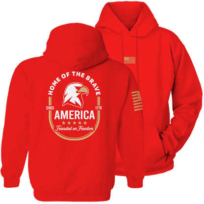 Red / S America Founded on Freedom Hoodie maga trump