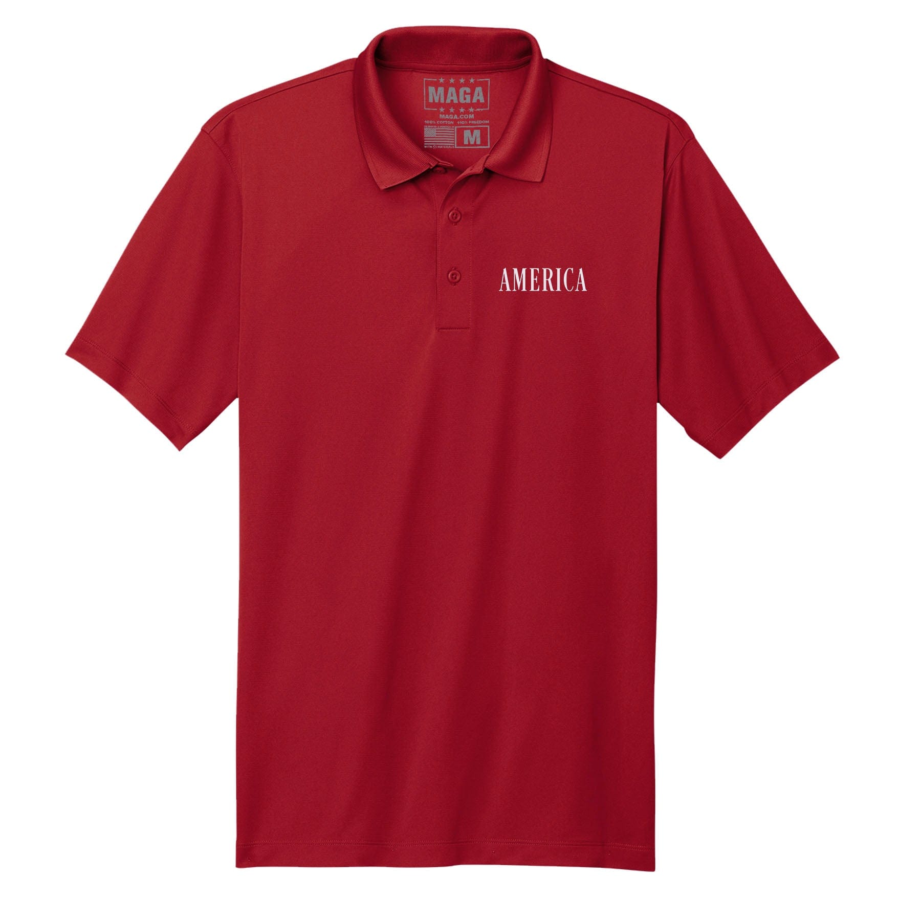 Red / S America Polo Shirt maga trump