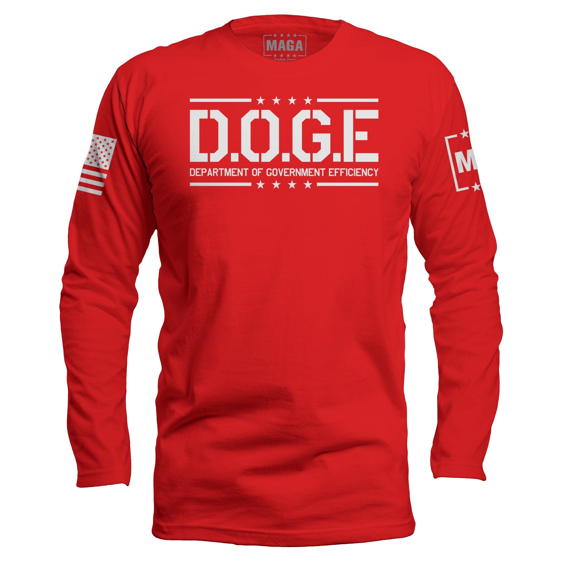 Red / S D.O.G.E Department Of Government Efficiency Long Sleeve maga trump