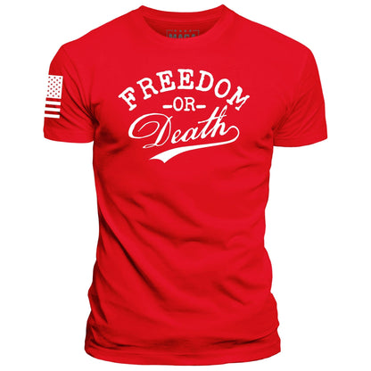 Red / S Freedom or Death maga trump