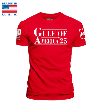 Red / S Gulf of America '25 Made in the USA maga trump