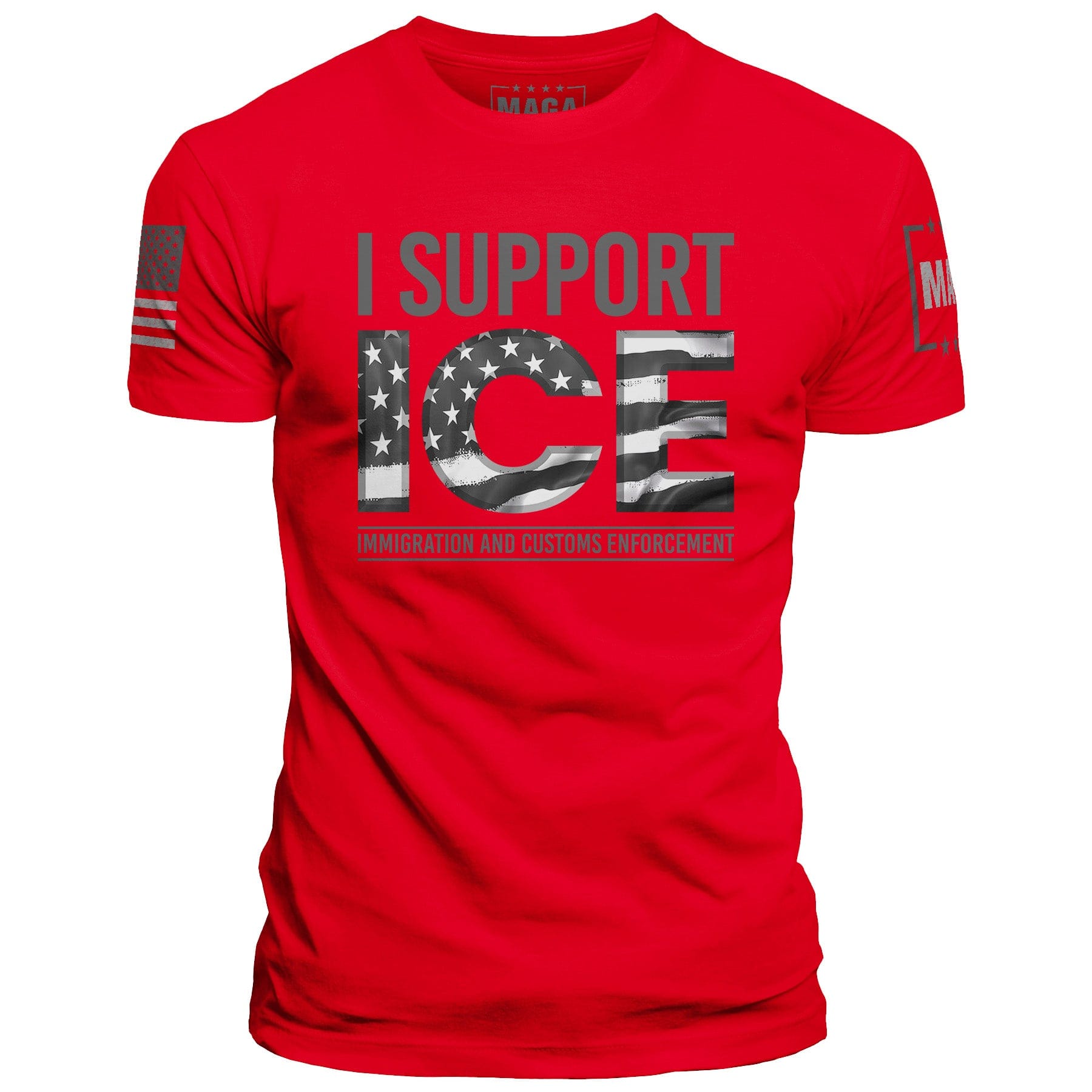 Red / S I Support ICE maga trump