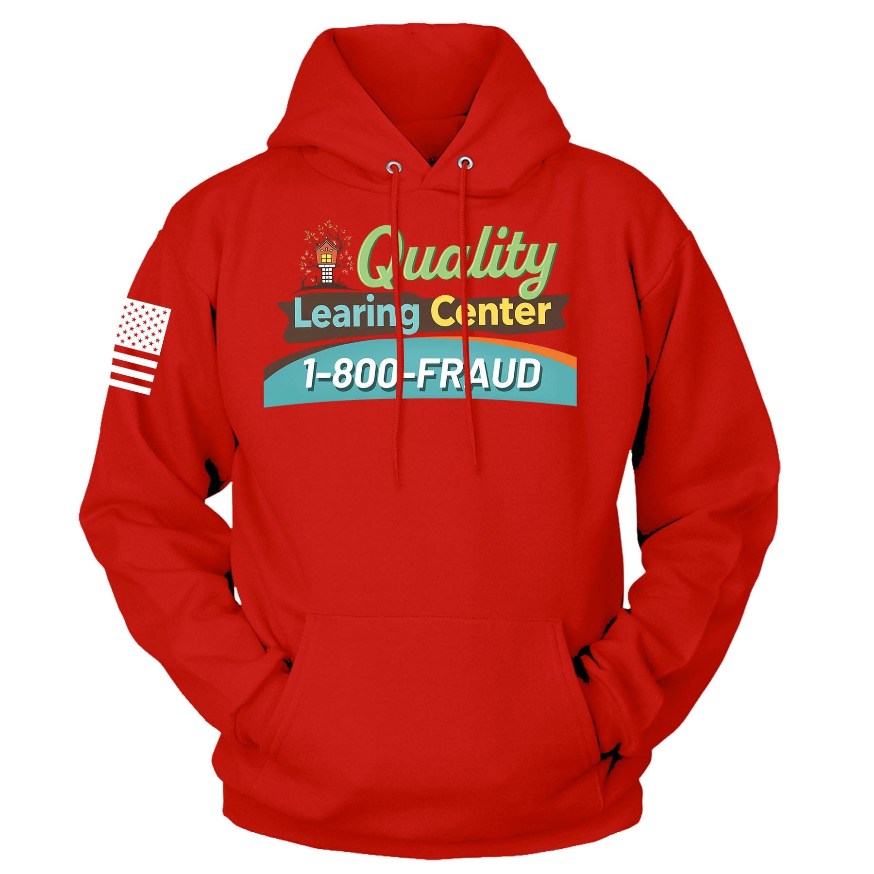 Red / S Learing Center Hoodie maga trump