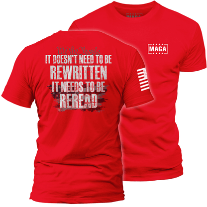 Red / S Needs to be Reread maga trump