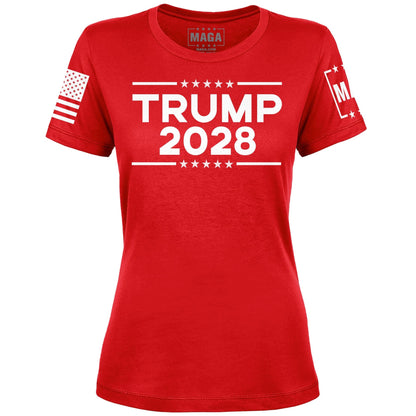 Red / S Trump 2028 Ladies Tee maga trump